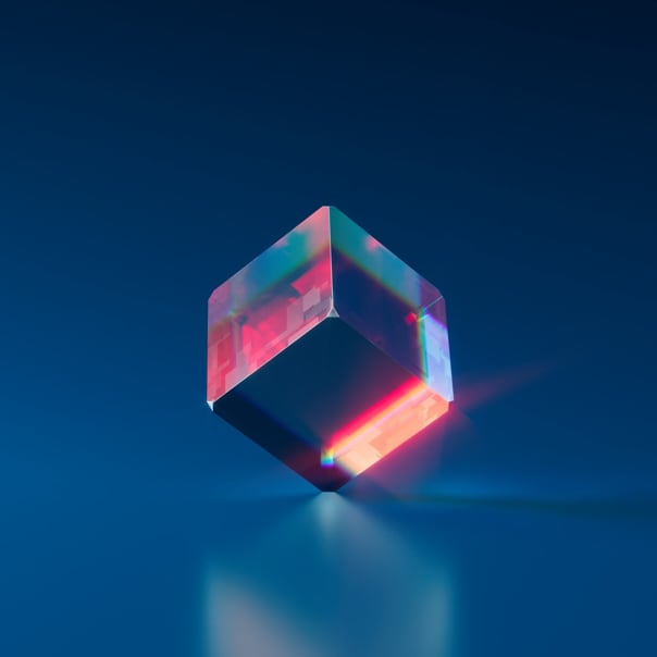 image of a cube in perfect equlibrium